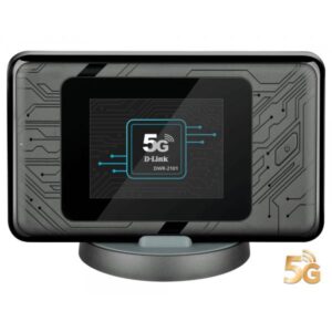 D-Link DWR-2101 dispositivo di rete cellulare Modem di rete cellulare (5G Wi-Fi 6 Mobile Hotspot AX1800Built-in AX1800 Wi-Fi 6 USB-C port Nano SIM card slot 2.4 inch color LCD touchscreen 5260 mAh Li)
