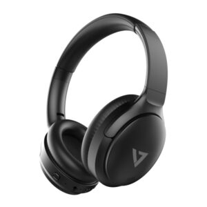 V7 HB800ANC cuffia e auricolare Wireless A Padiglione Musica e Chiamate USB tipo-C Bluetooth Nero (WRLS BT STEREO ANC HEADPHONES - INTG MIC AUX CABLE BLK)