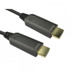 Cables Direct AOCHDMI-020 cavo HDMI 20 m HDMI tipo A [Standard] Nero (20m Active Optical HDMI Cable â?? 48Gbps, 8k @60Hz)