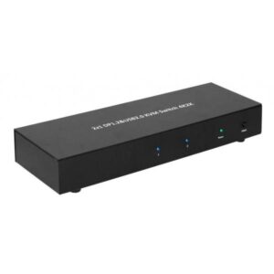 Microconnect MC-DP-KVM201K switch per keyboard-video-mouse [kvm] Nero (Displayport & USB 2 to 1 way - KVM Switch 4K2K - Warranty: 36M)