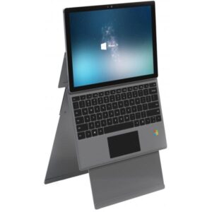 Hypertec LSTAND-SURFACE supporto per laptop Supporto per computer portatile Argento (The Lite by Hypertec Surface Edition is an ultra-lightweight [just 330g] height adjustable tablet stand specifically designed for the Microsoft Surface. This innovative design provides a stable and height adjustable platform for your Microsoft Surface. Ideal for users looking for improved ergonomics offering 3 height options [screen height 400; 420 or 440mm]. Also tested for use with Surface Pro X; Surface Go;