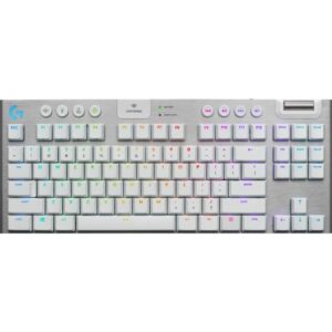 Logitech G G915 TKL - GL Tactile tastiera RF senza fili + Bluetooth QWERTY Nordic Bianco (Logitech G915 TKL Tenkeyless LIGHTSPEE)