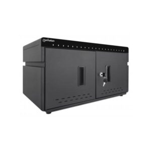 Manhattan 715959 portable device management cart& cabinet Armadio per la gestione dei dispositivi portatili Nero (CHARGING CABINET [X20] - 360W-USB-C PORTS 3A/18W PER PORT)