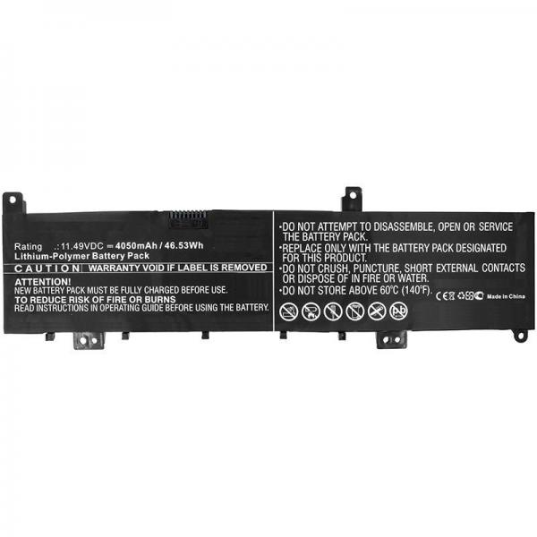 CoreParts MBXAS-BA0200 ricambio per laptop Batteria (Laptop Battery for Asus - 46.74Wh Li-Pol 11.4V 4100mAh - 47WH Li-Pol 11.49V 4.05Ah for Asus, N580, N580GD, N580GD-DB74 - Warranty: 12M)