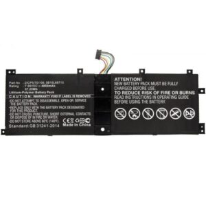 CoreParts MBXLE-BA0224 ricambio per laptop Batteria (Laptop Battery for Lenovo - 37.25Wh Li-Pol 7.68V 4850mAh - 37WH Li-Pol 7.68V 4.85Ah IdeaPad MIIX 510 12ISK, IdeaPad Miix 510-12IKB, - Warranty: 12M)