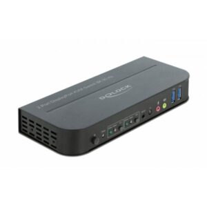 DeLOCK Switch KVM DisplayPort 1.4 8K 30 Hz con USB 3.0 e Audio (Delock DisplayPort 1.4 KVM Switch 8K 3)