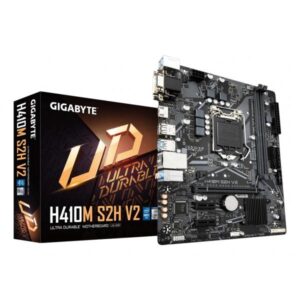 GIGABYTE H410M S2H V2 scheda madre Intel H470 Express LGA 1200 [Socket H5] micro ATX (Gigabyte H410M S2H V2 Motherboard, Intel Socket 1200, 10th Gen, Micro ATX, Intel Ultra Durable with GIGABYTE Gaming GbE LAN, PCIe Gen3 x4 M.2, HDMI / DVI-D/ D-Sub Ports for Multiple Display, Anti-Sulfur Resistor, Smart Fan 5)