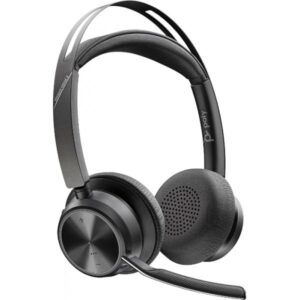 POLY Voyager Focus 2 UC Auricolare Con cavo e senza cavo A Padiglione Ufficio USB tipo A Bluetooth Nero (VOYAGER FOCUS 2 UC-M USB-A - Without /stand POLY Voyager - Focus 2 UC, Headset, Head-band, Office/Call center, Black, Binaural, Answer/end - Warranty: 12M)