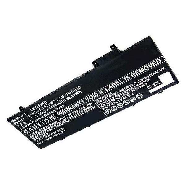 CoreParts MBXLE-BA0165 ricambio per laptop Batteria (Laptop Battery for Lenovo - 53.71Wh Li-Pol 11.55V 4650mAh - Black 53Wh Li-Pol 11.58V 4600mAh Black, ThinkPad T480s, ThinkPad T480s - Warranty: 12M)