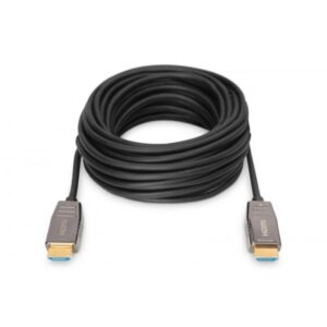 Digitus Cavo in fibra ottica ibrido HDMI AOC, UHD 8K, 10 m (HDMI AOC HYBRID FIBER OPTIC CA - TYPE A M/M 10M UHD 8K60HZ GOLD)