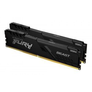 Kingston Technology FURY Beast 64GB 3600MT/s DDR4 CL18 DIMM [Kit da 2] Black (64GB DDR4-3600MHZ CL18 DIMM - [KIT OF 2] FURY BEAST BLACK)