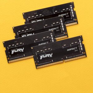 Kingston Technology FURY 16GB 3200MT/s DDR4 CL20 SODIMM [Kit of 2] Impact (16GB DDR4-3200MHZ CL20 SODIMM - [KIT OF 2] FURY IMPACT)
