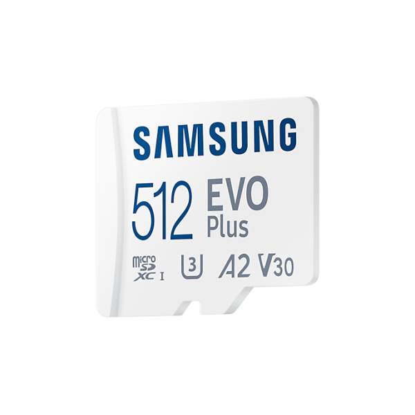 Samsung EVO Plus 512 GB MicroSDXC UHS-I Classe 10 (microSD EVO PLUS 512GB - Class10 Read up to 130MB/s - Warranty: 12M)