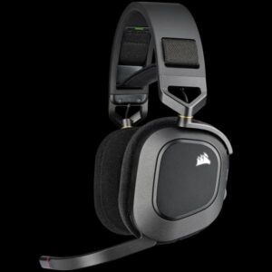 Corsair HS80 RGB Auricolare Wireless A Padiglione Giocare Nero (CORSAIR HS80 RGB WIRELESS BLACK HEADSET)