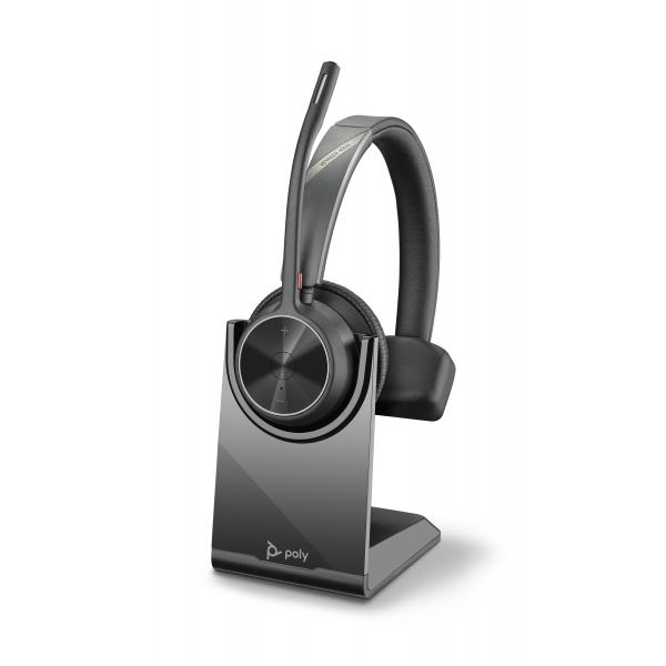 POLY Voyager 4310 UC Auricolare Wireless A Padiglione Ufficio USB tipo-C Bluetooth Base di ricarica Nero (4310 UC Headset Wireless - POLY Voyager 4310 UC, - Wireless, Office/Call center, 122 g, Headset, Black - Warranty: 12M)