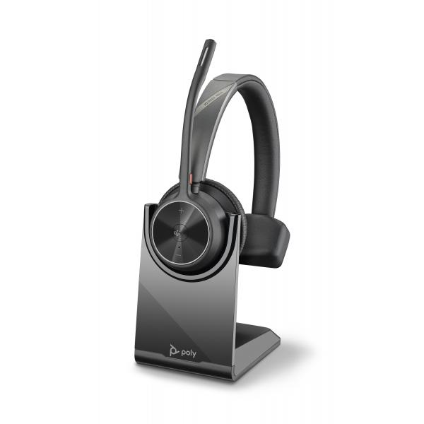 POLY Voyager 4310 UC Auricolare Wireless A Padiglione Ufficio USB tipo-C Bluetooth Base di ricarica Nero (VOYAGER 4310 UC V4310-M - Headset C USB-C CS WW - Warranty: 12M)