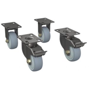 Zebra CS-RAC-WHEEL porta accessori Rotelle (WHEELS FOR RACK SET OF 4 - .)