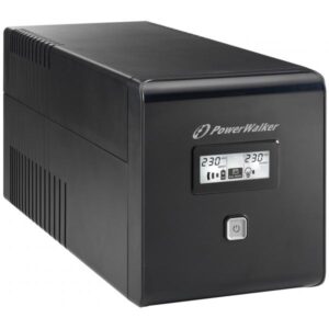 PowerWalker VI 1000 LCD gruppo di continuità [UPS] 1 kVA 600 W 4 presa[e] AC (VI 1000 LCD UPS 1000WVA/600W - 1000VA/600W Line-Interactive - with 2x Schuko + 2x IEC outlet - Warranty: 24M)