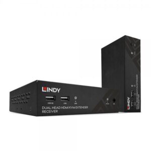Lindy 39374 estensore KVM Trasmettitore e ricevitore (150M Cat.6 Dual Head Hdmi, - Usb & Rs232 Extender - Warranty: 24M)