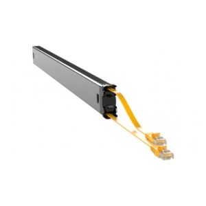 PATCHBOX C60STPXC6AX31Y cavo di rete Giallo 2,5 m Cat6a U/FTP [STP] (PATCHBOX PLUS+ CAT.6A STP CASSETTE,YELLOW LR 1,8M + 0,7M)