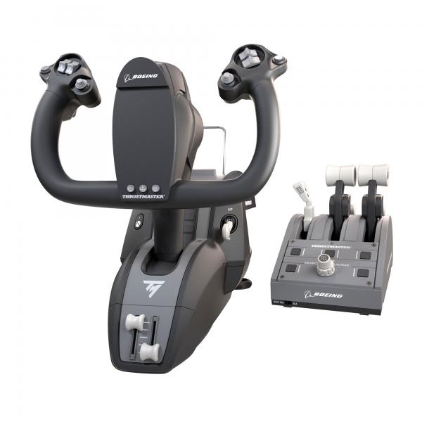 Thrustmaster 4460210 periferica di gioco Nero, Grigio USB Fight-stick PC, Xbox, Xbox One, Xbox One S, Xbox One X, Xbox Series S, Xbox Series X (Thrustmaster TCA Yoke Pack Boeing Ed)