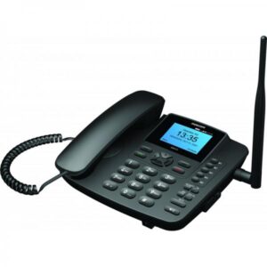 MaxCom Comfort MM41D Telefono intelligente Identificatore di chiamata Nero (MAXCOM MM41D 4G GSM DESKPHONE) - Versione UK
