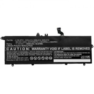 CoreParts MBXLE-BA0267 ricambio per laptop Batteria (Laptop Battery for Lenovo - 53.71Wh Li-Pol 11.55V 4650mAh - Black 54Wh Li-Pol 11.52V 4650mAh Black - Warranty: 12M)