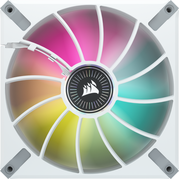 Corsair iCUE ML140 RGB ELITE Case per computer Ventilatore 14 cm Bianco 2 pz (CORSAIR iCUE ML140 RGB ELITE - indsats)