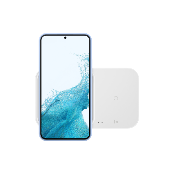 Samsung EP-P5400TWE Auricolare, Smartphone, Orologio intelligente Bianco USB Carica wireless Ricarica rapida Interno (15W WIRELESS CHARGER DUO PAD WHITE)