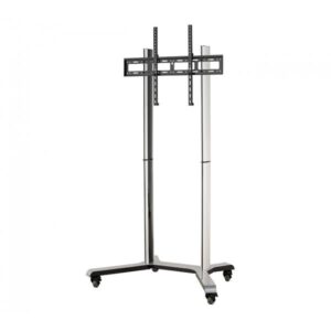 B-Tech XRTROLLEYXL 2,18 m [86] Nero, Argento (XRTROLLEYXL - Clearance Product - Clearance Product - Used FLAT SCREEN FLOOR STAND/TROLLEY FOR SCREENS UP TO 86)
