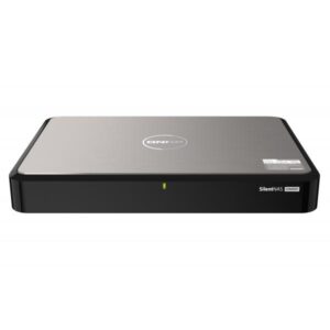 QNAP HS-264 NAS Desktop Intel® Celeron® N5105 8 GB 0 TB QNAP Turbo System Nero (2-bay fanless desktop NAS Intel Celeron N5105 quad-core burst up to 2.9 GHz 8GB memory 2 x 2.5/3.5 SATA HDD bay + 2 x RJ45 2.5GbE 2 x HDMI 2.0 2 x USB 3.2 Gen2 [Type-A 10Gbps] Intel UHD Graphics)