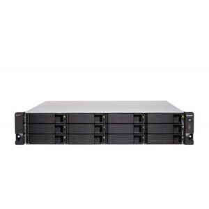 QNAP TS-H1886XU-RP-R2 NAS Armadio [3U] Intel® Xeon® D D-1622 32 GB DDR4 0 TB QuTS hero Nero, Grigio (Qnap 18-Bay SATA 6Gbps [12 x 3.5 + 6 x 2.5] 2U NAS)
