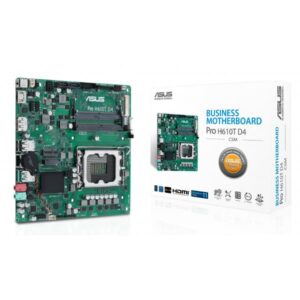 ASUS Pro H610T D4-CSM Intel H610 LGA 1700 mini ITX (ASUS Pro H610T D4-CSM - Motherboard - Thin mini ITX - LGA1700 Socket - H610 Chipset - USB 3.2 Gen 1, USB 3.2 Gen 2 - Gigabit LAN - onboard graphics [CPU required] - HD Audio [8-channel])