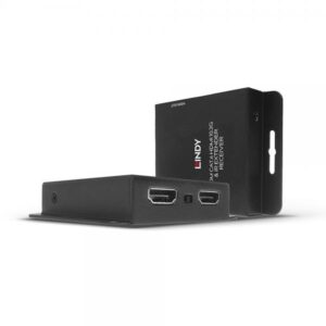 Lindy 38208 moltiplicatore AV Trasmettitore e ricevitore AV Nero (50M CAT.6 HDMI + IR EXTENDER W/ - LOOP OUT)