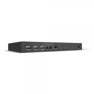 Lindy 32810 switch per keyboard-video-mouse [kvm] Nero (Kvm Switch Hdmi 18G, Usb 2.0 - & Audio, 4 Port - Warranty: 24M)