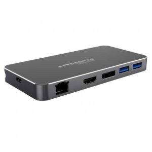 Hypertec ProDock HYP-USBCPD-E4 replicatore di porte e docking station per laptop Cablato USB 3.2 Gen 1 [3.1 Gen 1] Type-C Argento (Hypertec ProDockEssential 4 - Universal USB-C Dock with HDMI and DisplayPort Dual Screen 4K60 [Mirror and Extension]; USB 3.0; Gigabit Ethernet; 100W Power Delivery. [1Year warranty])
