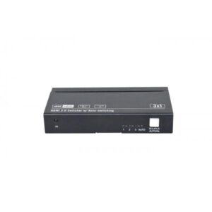 Vivolink VLSW131 conmutador de vídeo HDMI (HDMI switcher 3x1 4K@60Hz - with CEC and IR . - Warranty: 36M)