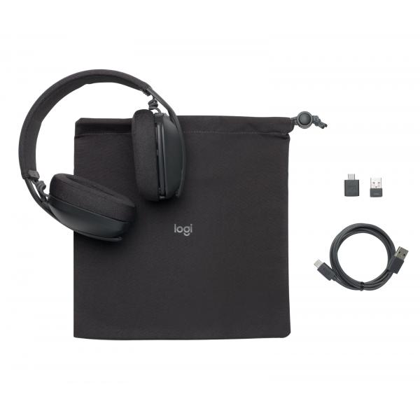 Logitech Zone Vibe 125 (Zone Vibe 125 Headset - Wireless Head-band - Office/Call center Bluetooth Graphite - Warranty: 12M)