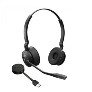 Jabra 9559-470-111 cuffia e auricolare Wireless A Padiglione Ufficio Nero, Titanio (Jabra Engage 55 MS Stereo USB-C)
