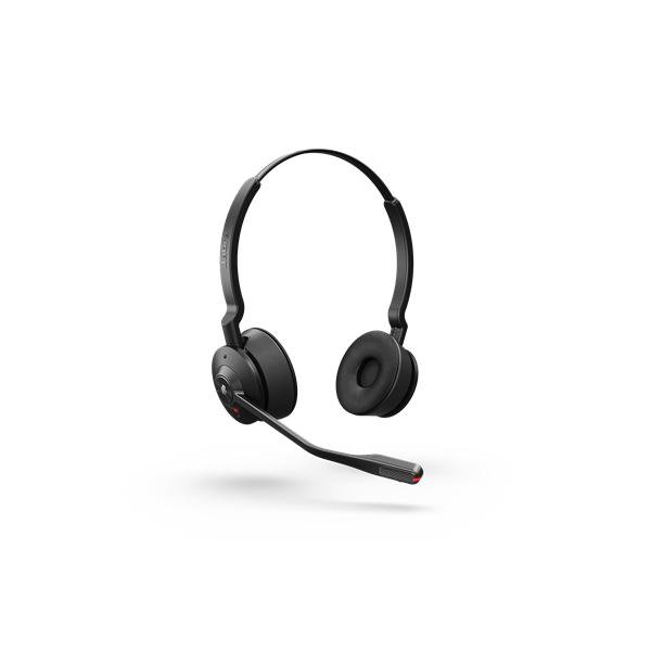 Jabra ENGAGE 55 UC STEREO Auricolare Wireless A Padiglione Ufficio Nero (Jabra Engage 55 Stereo [Low Power] - Headset - on-ear - DECT - wireless - USB-A via DECT adapter - UC certified)