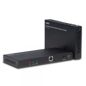 Lindy 38343 estensore KVM Trasmettitore e ricevitore (100m Cat.6 HDMI 4K60 HDBaseT - KVM Extender - Warranty: 24M)