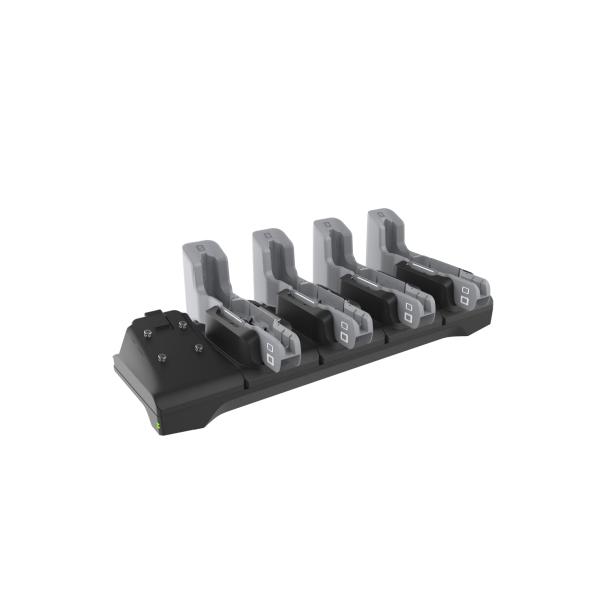 Zebra CRD-ET4X-4S8I1-01 Caricabatterie per dispositivi mobili Tablet Nero, Grigio AC Interno (ET4X Four Slot Charge Only - Cradle for 8 ET40, ET45)