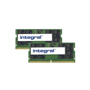 Integral IN5V16GNHRBXK2 memoria 32 GB 2 x 16 GB DDR5 4800 MHz (32GB [2x16GB] LAPTOP RAM MODULE KIT DDR5 4800MTs PC5-38400 UNBUFFERED NON-ECC SODIMM 1.1V 2GX8 CL40 INTEGRAL)