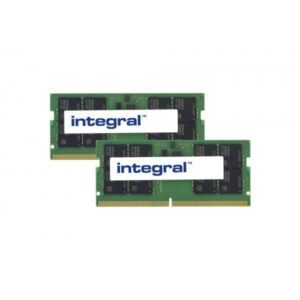 Integral IN5V32GNHRBXK2 memoria 64 GB 2 x 32 GB DDR5 4800 MHz (64GB [2x32GB] LAPTOP RAM MODULE KIT DDR5 4800MTs PC5-38400 UNBUFFERED NON-ECC SODIMM 1.1V 2GX8 CL40 INTEGRAL)