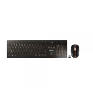 CHERRY DW 9100 SLIM tastiera Mouse incluso Universale RF senza fili + Bluetooth QWERTY Inglese US Nero (CHERRY DW 9100 SLIM US-ENGLISH - / INTERNATIONAL) - Versione UK