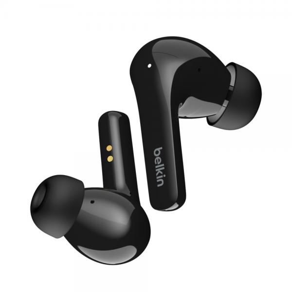 Belkin SOUNDFORM Flow Auricolare Wireless In-ear Musica e Chiamate USB tipo-C Bluetooth Nero (SOUNDFORM TWS EARBUDS BLACK)