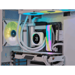 Corsair CW-9060066-WW sistema di raffreddamento per computer Processore Display Bianco 1 pz (CORSAIR ICUE ELITE COOLER DISPLAY WHT)