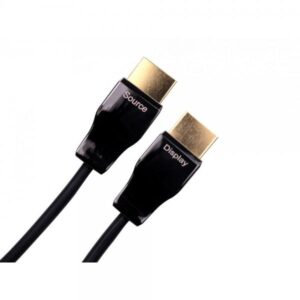 Cables Direct Super Slim Armoured AOC cavo HDMI 10 m HDMI tipo A [Standard] Nero (10m HDMI 2.1 Super Slim Armoured AOC)