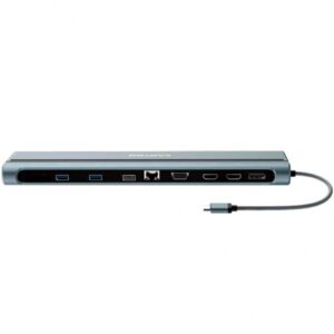 Canyon DS-90 USB 3.2 Gen 1 [3.1 Gen 1] Type-C Grigio (CANYON USB Type C Multiport Docking Station 14-in-1)
