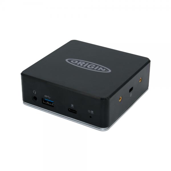 Origin Storage OSDOCK-MMUSBCA/EU replicatore di porte e docking station per laptop USB 3.2 Gen 1 [3.1 Gen 1] Type-A + Type-C Nero (Origin Storage Docking Station USB-C/A with 85w Power Delivery [C to C/A Cable] with EU Cable)